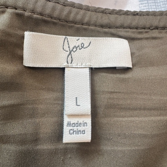 Joie Tan Goat Leather A-Line Skirt - Picture 4 of 5